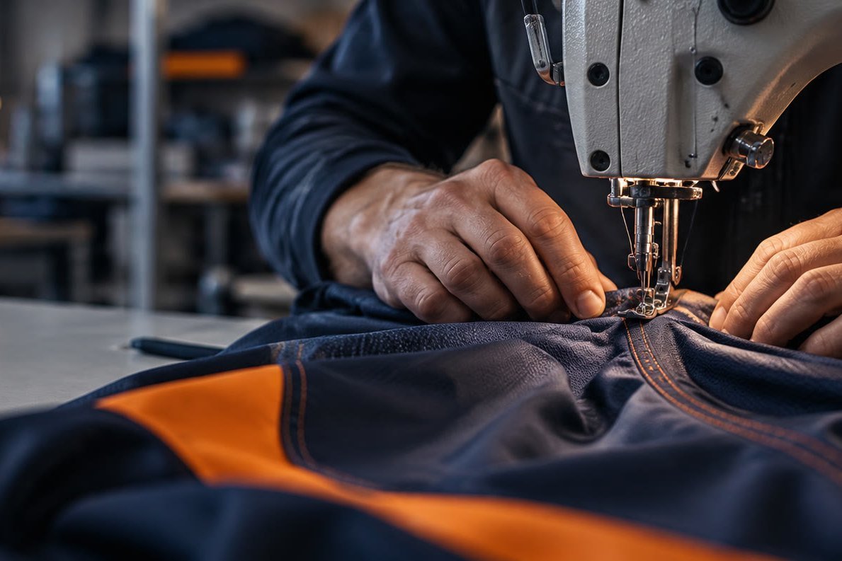 Stitching a garment panel